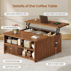 Itaar 31.5" Lift Top Coffee Table - Image 3