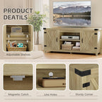 YESHOMY Modern Farmhouse TV Stand - Image 4