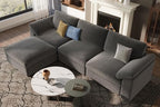 EASE MOOSE Oversized Sectional Modular Sofa, Large L Shape Sectional Couch Wide by EASEMOOSE