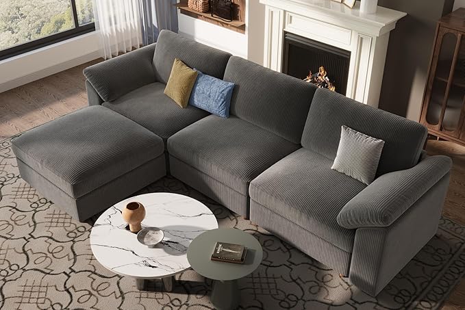EASE MOOSE Oversized Sectional Modular Sofa, Large L Shape Sectional Couch Wide - Image 4