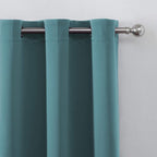 Blackout Curtains 52 x 45 inch/Sea Teal Curtains Set of 2 Panels/Thermal - Image 7