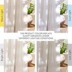 NICETOWN Linen Curtains 84 inches Long, Grommet Thick Flax Linen Privacy Assured - Image 5