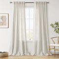 Mousse White Curtains 90 Inches Long by Nanspring