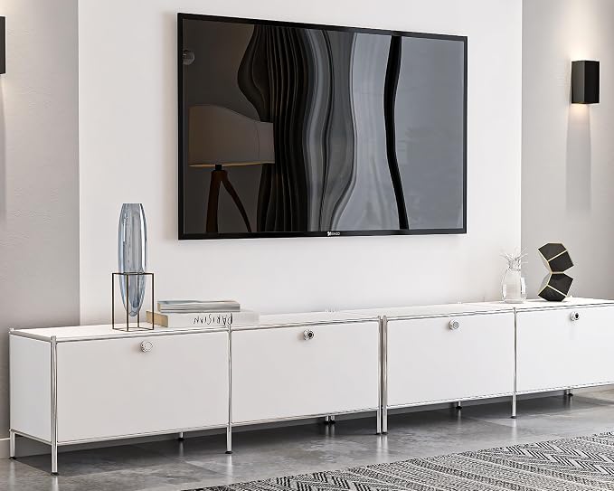Metal Low Board Storage Cabinet - Image 2