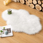 MIULEE Fluffy Area Rug 2'x3' Cloud Faux Fur Sheepskin Rug by MIULEE