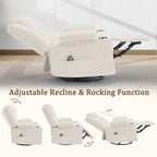 Korser 360° Swivel Rocker Recliner - Image 5