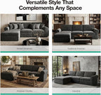 Novilla 108" Modular Sectional Sofa, Modular Sectional Couches - Image 20