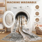 DMOYEST Washable Area Rug: 3x5 ft Abstract Small Rugs - Image 6