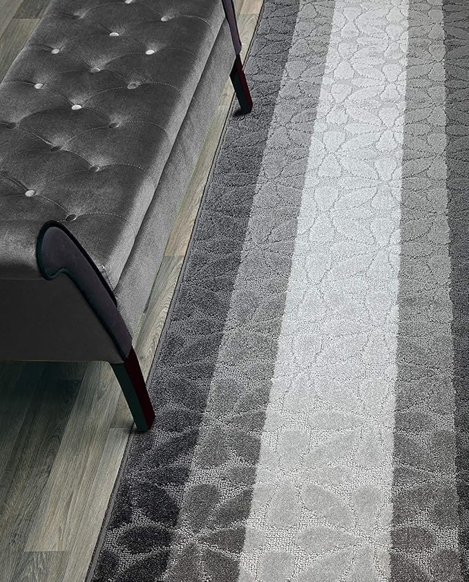 3 Ft Gray Entryway Kitchen Bath Rug Mat, Non Slip Washable, Soft | 2'2" x 3 Ft by ORFAHOME