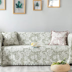 GLORY SEASON Sofa Cover Luxury Jacquard Stylish Embroidery Ruffle, Vintage Sofa - Image 8