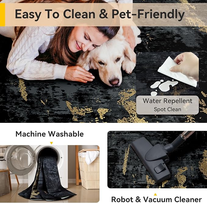 RELEANY Washable Round 6ft Area Rug - Image 4