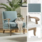 HULALA HOME Mid-Century Modern Accent Chair, Upholstered Lounge Arm Chair - Image 3