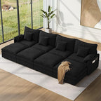 Vesgantti 142" Oversized Sectional Sofa Bed, 8-Seater Modular Sleeper Cloud by Vesgantti