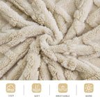 Aganear Fleece Throw Blanket for Bed Couch 90"x108" Khaki | Lightweight Fuzzy - Image 9