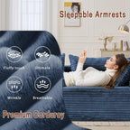Korser 110" L-Shaped Modular Sectional Sofa - Image 7