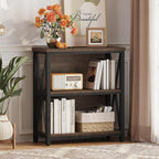 FATORRI Small Bookshelf, Rustic Book Shelf - Image 6