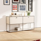Modern Storage Cabinet Sideboard Versatile Free-Standing Organizer Cabinets - Image 2
