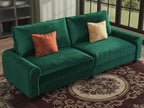 EASE MOOSE 70.6" Velvet Loveseat Sofa, Soft Deep Seat Couches by EASEMOOSE