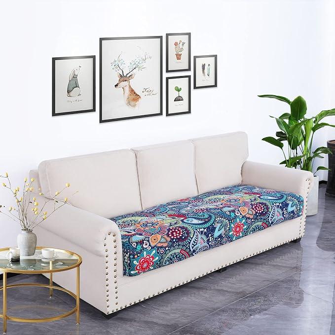 Printed Couch Cushion Covers, Sofa Covers Washable - Image 5