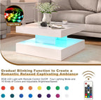 HedoAjim White LED Coffee Table - Image 3