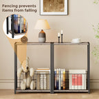 Homleke Narrow Side Table with Magazine Holder, Skinny End Table Perfect - Image 4