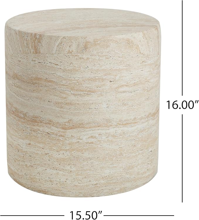 Christopher Knight Home Outdoor Round Side Table, Patio Garden Stool End Coffee - Image 2
