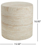 Christopher Knight Home Outdoor Round Side Table, Patio Garden Stool End Coffee - Image 2