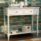 Merax Wood Sofa Table Console Table, Entryway Table Traditional Design - Image 3