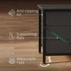 Huuger 9 Drawer Dresser, 47 Inch Dresser TV Stand - Image 8