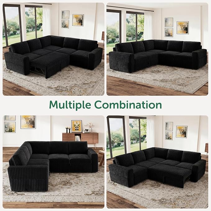 HONBAY Modular Sectional Sleeper Sofa - Image 6