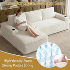 104" Cloud Sectional Couch L-Shaped - Image 7