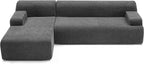 Weture 107" Modular Sectional Cloud Couch, Boneless couches Sponge sectionals - Image 7