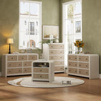 Oak&Sparrow Rattan Nightstand Set of 2, 23.6'' Rattan End Table - Image 3