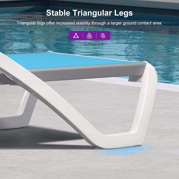 PURPLE LEAF Patio Chaise Lounge Chair - Image 8