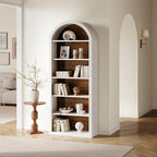 LITTLE TREE 6-Tier Bookcase, Large Freestanding Wooden Open Bookcase Bookshelf - Image 2