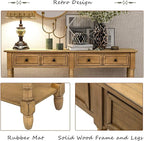 Merax Retro Console Table Sofa Table - Image 6