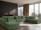 168" Cloud Sectional Couch, Comfort U Shaped Sofa by VYUXWO