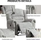 CANMOV Manual Recliner Chair, Classic and Traditional Manual Recliner Chair - Image 3