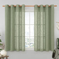 Sage Green 48 Inch Linen Curtains by LAMIT