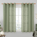 Small Linen Curtains 2 Panels Set by LAMIT