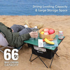 VILLEY Portable Camping Side Table, Ultralight Aluminum Folding Beach Table - Image 5