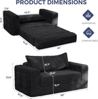 MAXYOYO Convertible Sofa Bed, 2 in 1 Folding Couch Bed - Image 2