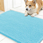 OLANLY Dog Door Mat for Muddy Paws 24x16, Super Absorbent Chenille Mud Mat | by OLANLY