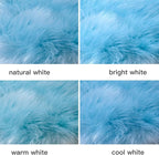 SERISSA 2x6 Fluffy Sky Blue Faux Fur Area Rug - Image 5