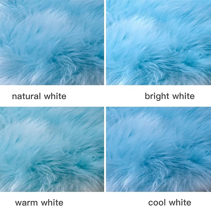 SERISSA 2x6 Fluffy Sky Blue Faux Fur Area Rug - Image 5