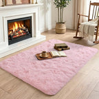 2x3 Pink Fluffy Soft Area Rug Non-Slip - Image 4
