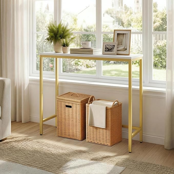 HOOBRO Narrow Console Table, 29.5" Small Entryway Table, Thin Sofa Table - Image 5