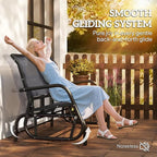 Outsunny 2-Person Outdoor Glider Bench, Patio Double Swing Rocking Chair - Image 4