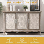 RoyalCraft Buffet Cabinet with Storage, Vintage Solid Wood Sideboard with 3 - Image 6