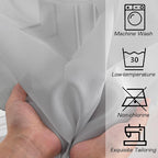 Light Grey Sheer Curtains 54 Inch Length - Image 4